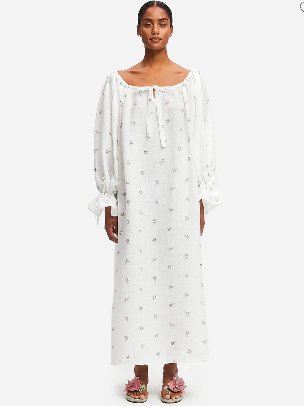 Sleeper Cha Cha Linen Maxi Dress